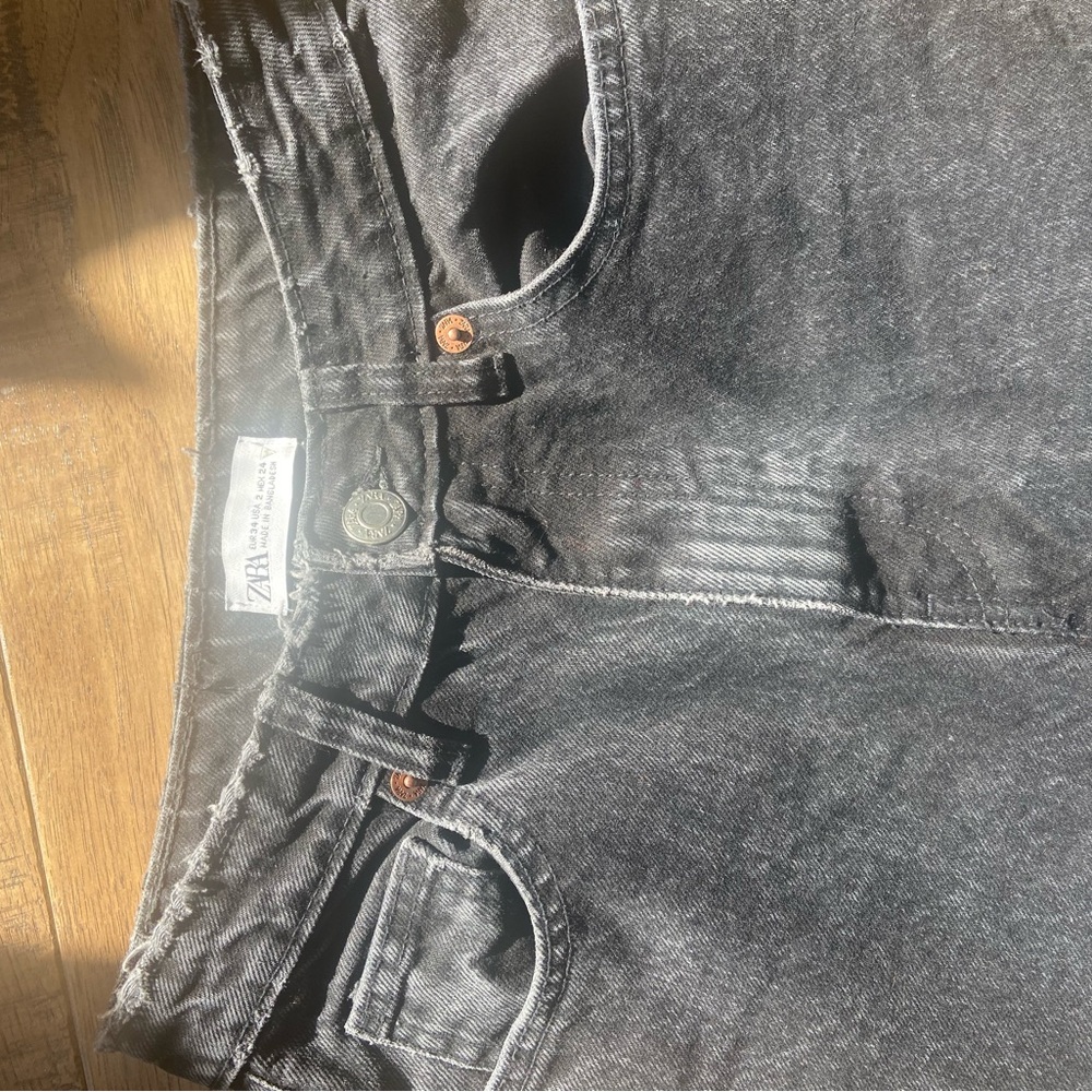 Zara Charcoal Denim Pants